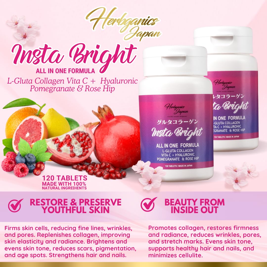 Amazon | 【Herbganicsjapan】Glutathione＆Collagen - InstaBright
